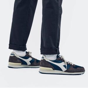 Diadora Camaro Unisex Navy and Charcoal Gray Sneakers